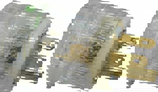 Straight Blade Plug: Hospital, 5-20P, 125VAC, Clear